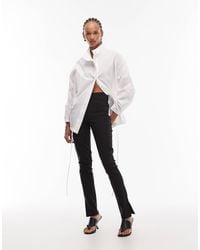 ASOS - Bengaline Puddle legging With Side Split - Lyst