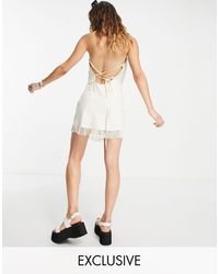 Reclaimed (vintage) Inspired Cami Mini Dress - White