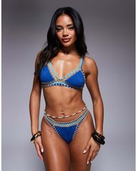Moda Minx - Crochet Trim Bikini Bottom - Lyst