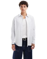 Calvin Klein - Gestreept Overhemd - Lyst