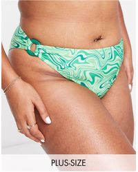 Brave Soul - Plus Bikini Bottom With Ring Detail - Lyst
