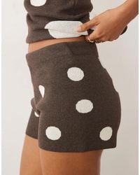 ASOS - Knitted Micro Short Co-Ord - Lyst