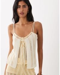 Mango - Lolai Mid Knit V-Neck Strappy Cami Top Co-Ord - Lyst