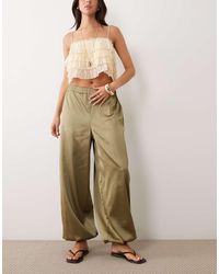 Miss Selfridge - Satin Balloon Trouser - Lyst