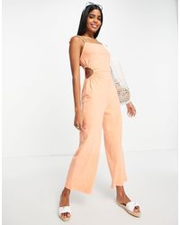 ASOS - Washed Cut Out Detail Cami Jumpsuit - Lyst