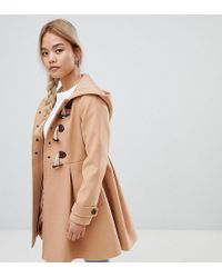 ASOS Asos Design Petite Skirted Duffle - Brown