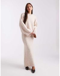 ASOS - Knitted Maxi Skirt Co-ord With Wool - Lyst