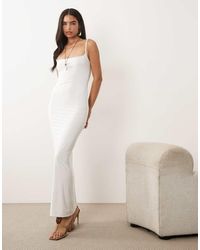 Missy Empire - Missy Empire Double Sculpted Slinky Thin Strap Cami Maxi Dress - Lyst