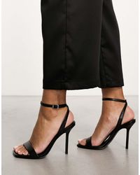 ASOS - Nahlia Detachable Corsage Barely There Heeled Sandals - Lyst