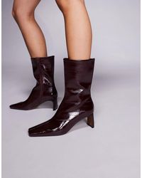ASOS - Eliza Set Back Heel Ankle Boots - Lyst