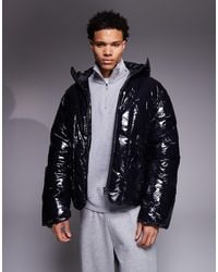 ASOS - High Shine Oversized Puffer Jacket - Lyst
