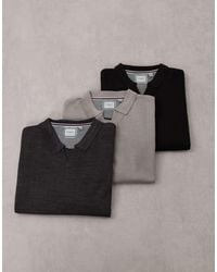 Brave Soul - 3 Pack Long Sleeve Trophy Neck Polo Shirt - Lyst
