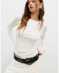 Stradivarius - – langärmliges basic-t-shirt - Lyst