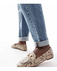 London Rebel - London Rebel Nori Wide Fit Snaffle Trim Flat Shoes - Lyst