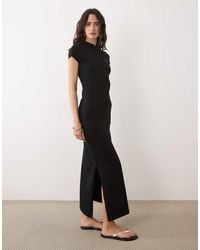 ASOS - Cap Sleeve With Rouleau Loop Midi Dress - Lyst