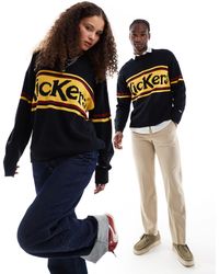Kickers - – klassischer unisex-pullover aus jacquard-strick mit bruststreifen mit logo - Lyst