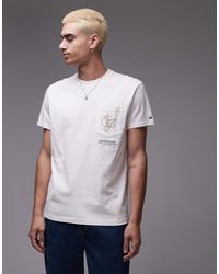 Tommy Hilfiger - Swirly Logo Backprint Pocket T-shirt - Lyst