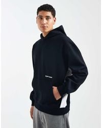 ASOS - Relaxed Printed Hoodie With Side Panels - Lyst