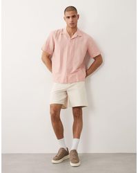 SELECTED - Short ample en jean - écru - Lyst
