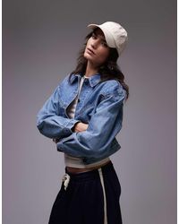 Levi's - Chaqueta Vaquera Medio De Estilo Wéstern Con Diseño Encogido De Los Años 90 De - Lyst