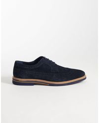 ASOS - – schnürschuhe im budapester stil aus wildleder - Lyst