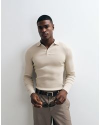 ASOS - – körperbetontes, leichtes basic-polohemd aus strick - Lyst