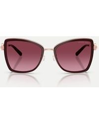 Michael Kors - Corsica Butterfly Sunglasses With Lens - Lyst