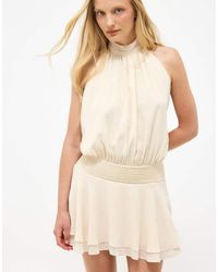 NA-KD - Halterneck Chiffon Mini Dress - Lyst