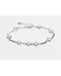 Reclaimed (vintage) - Uniseks Armband Met Steentjes - Lyst