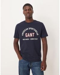 GANT - Varsity Logo T-shirt - Lyst