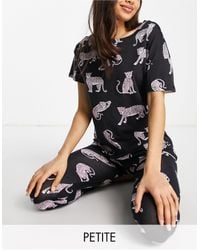 Lindex Exclusive Petite Sou Chloe Cotton Pyjama Set - Black