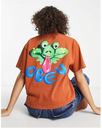 Obey-T-shirts voor dames | Online sale met kortingen tot 60% | Lyst NL