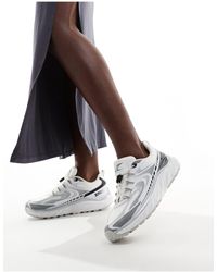 Bronx - Trackerr - sneakers bianche e argento - Lyst