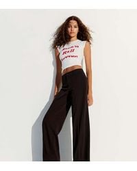 Bershka - Tall Wide-leg Trousers - Lyst