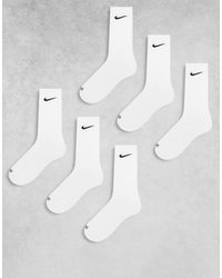 Nike - Everyday Cushioned Plus 6 Pack Crew Socks - Lyst