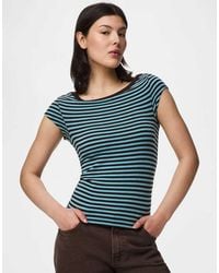 Pieces - Cap Sleeve Top - Lyst
