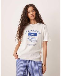 Mango - T-Shirt Met 'La Patisserie'-Print - Lyst