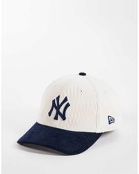 KTZ - Ny Yankees 9forty Logo Contrast Peak Cord Cap - Lyst