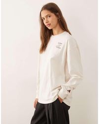 adidas Originals - Three Stripes Studios Long Sleeve Top - Lyst