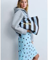 Pull&Bear - Gestreifte city-tasche - Lyst