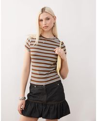 Collusion - T-shirt effet rétréci à rayures - Lyst