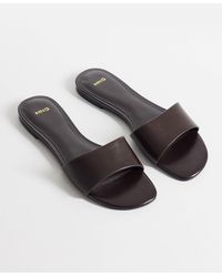 Mango - – flache slider aus kunstleder - Lyst