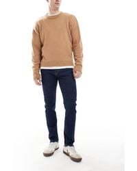 Jack & Jones - Vaqueros De Corte Slim Con Lavado Azul Oscuro Glenn De - Lyst