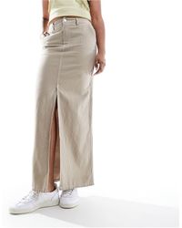 Jdy - High Waisted Maxi Skirt With Slit - Lyst