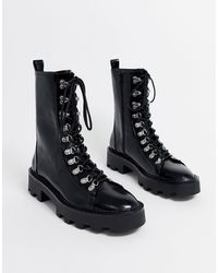 Black boots bershka Clearance