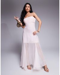 Forever New - – transparentes maxikleid - Lyst