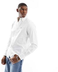 GANT - Slim-Fit Oxford Overhemd Met Icoonlogo - Lyst