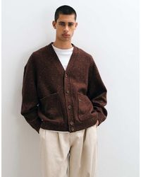 Timberland - Wool Blend Speckle Yarn Cardigan - Lyst