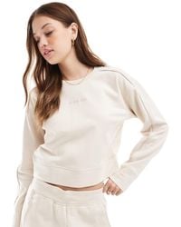 Calvin Klein - Tonal Logo Lounge Crew Neck Sweatshirt - Lyst