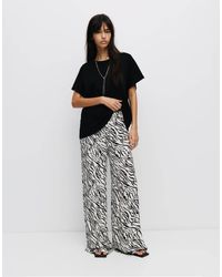 Pull&Bear - Rustieke Broek Met Dierenprint - Lyst